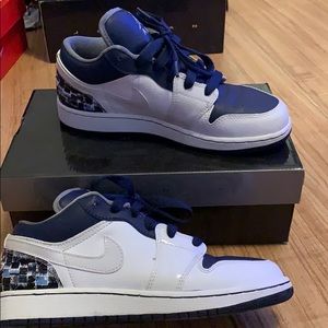 Air Jordan 1 Phat Low-white/navy (2010)